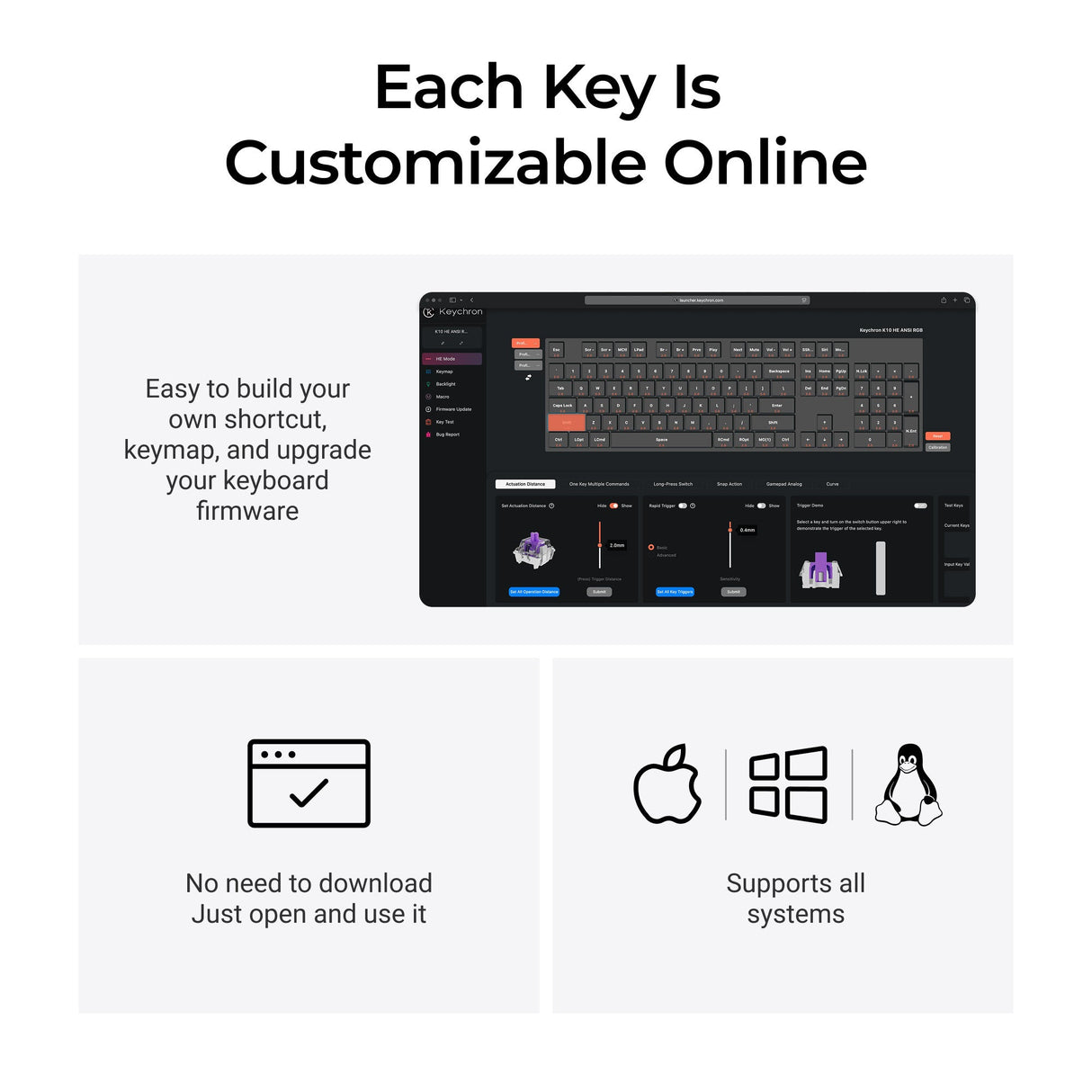 Keychron K10 HE Launcher Customization