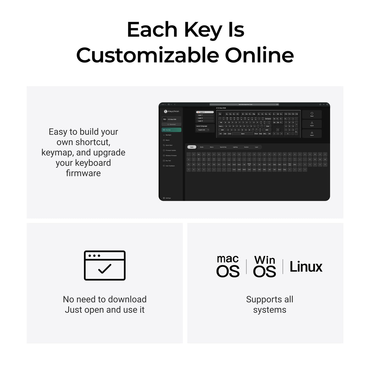 Keychron K10 Max QMK Wireless Mechanical Keyboard