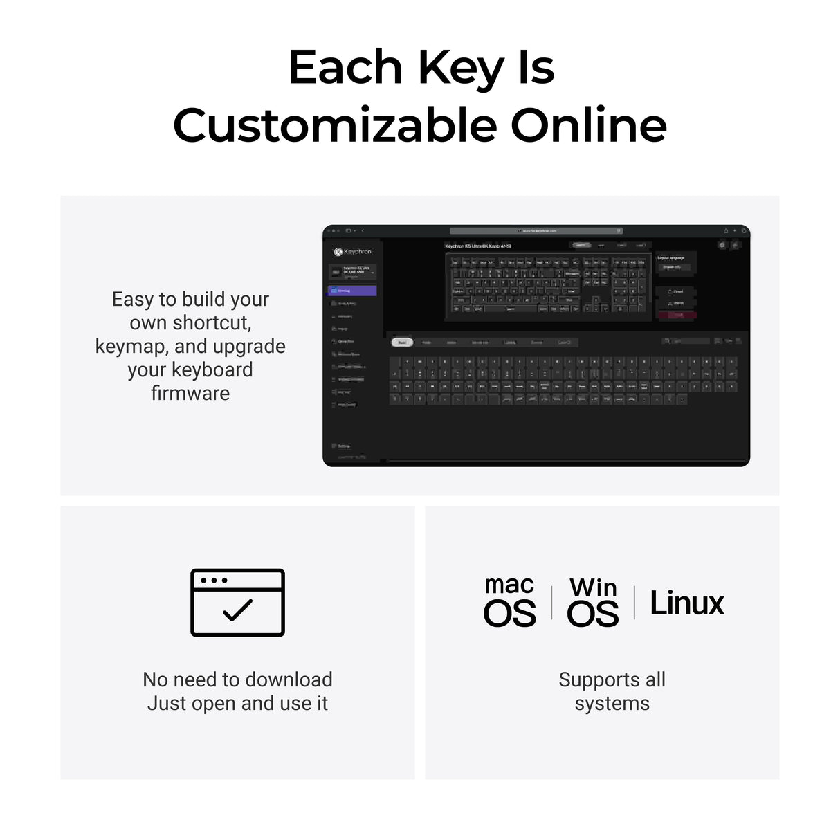 Keychron K5 Ultra 8K Wireless Custom Mechanical Keyboard