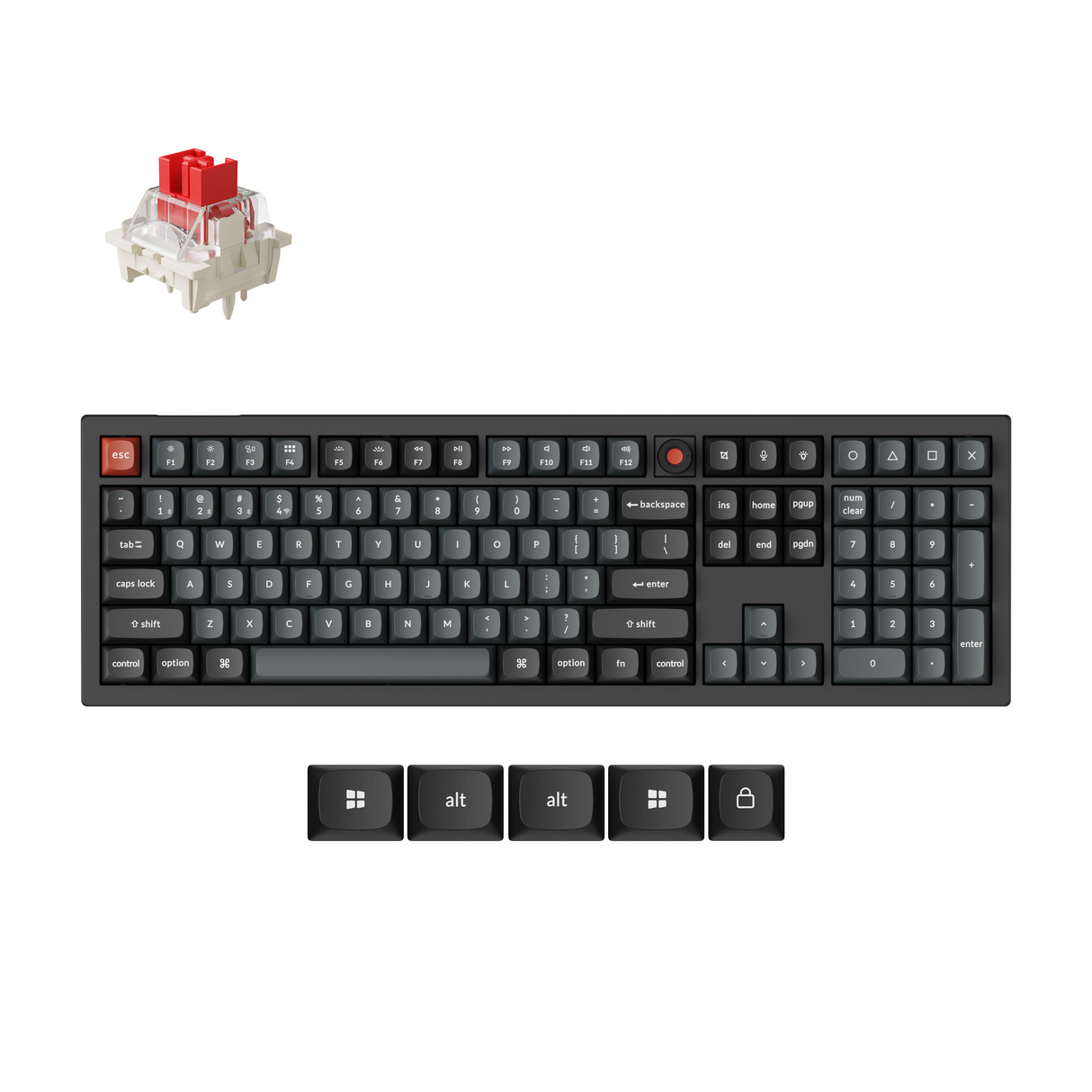 Keychron V6 8K QMK Wired Custom Mechanical Keyboard