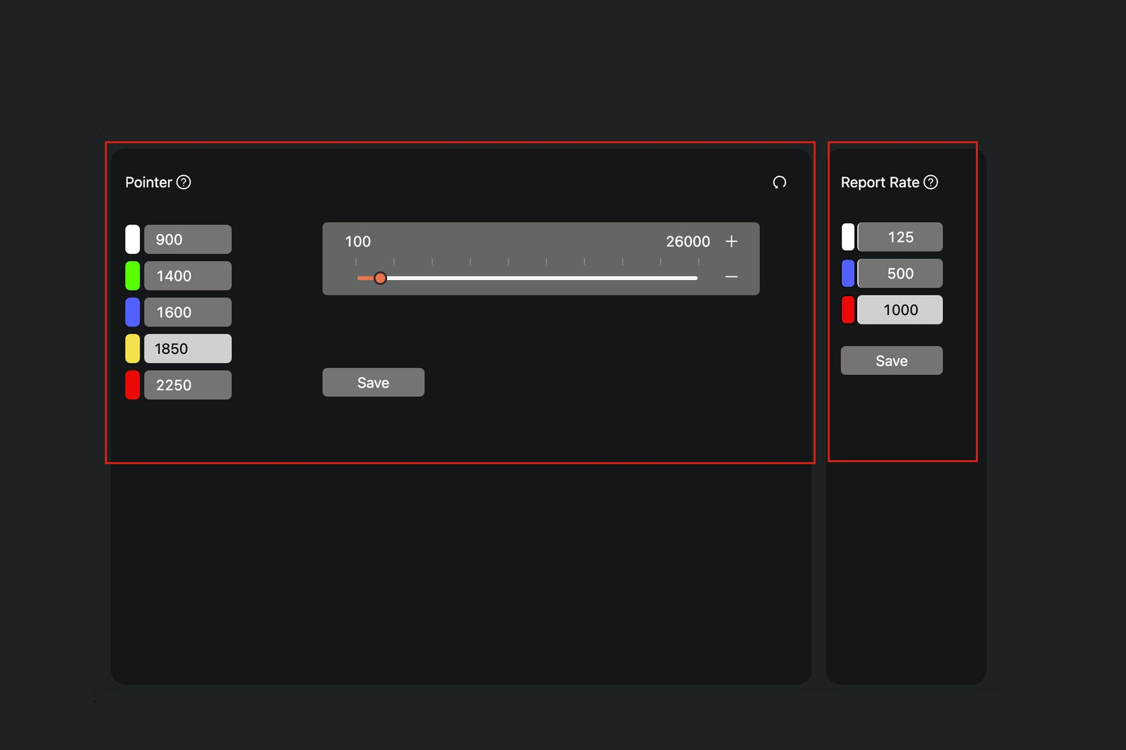 How to Set Pointer and Report Rate on Launcher