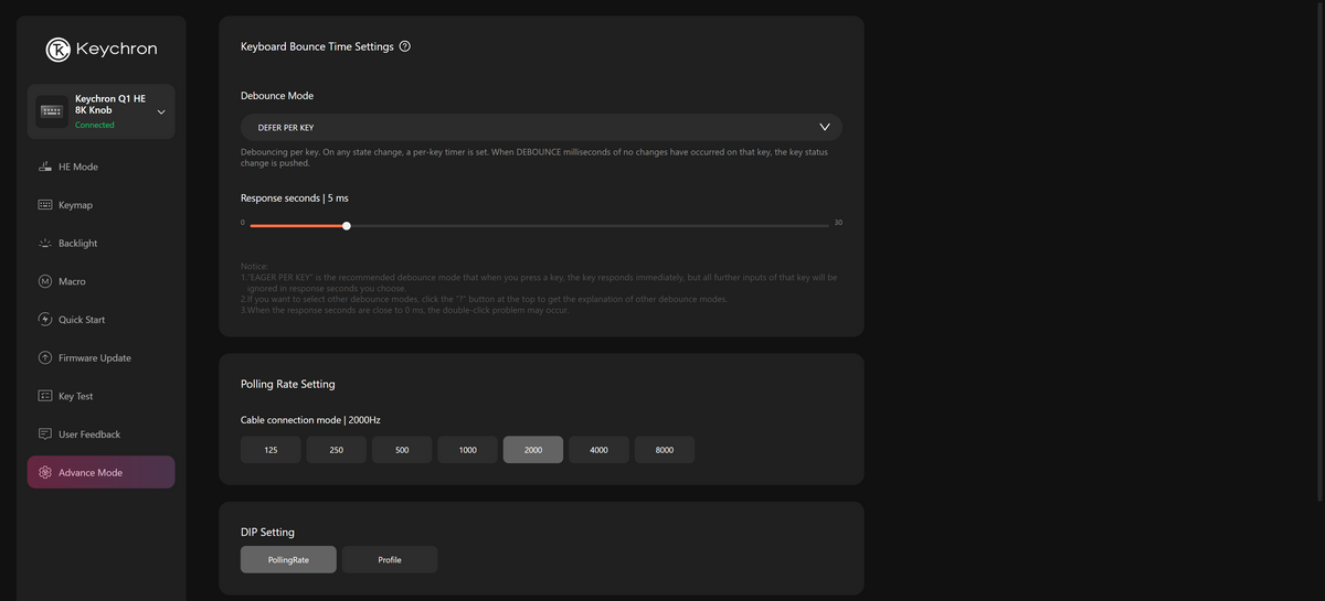 How to Set Keyboard Bounce Time on Launcher – Keychron Australia