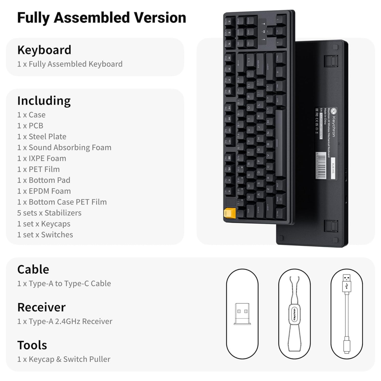 Keychron J4 QMK Wireless Mechanical Keyboard