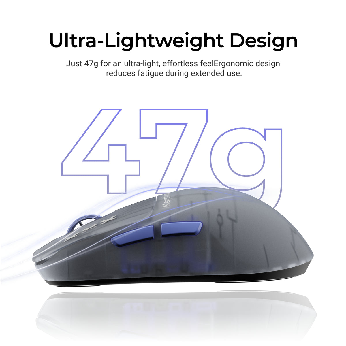 Keychron G3 HE 8K PixArt 3955 Wireless Mouse