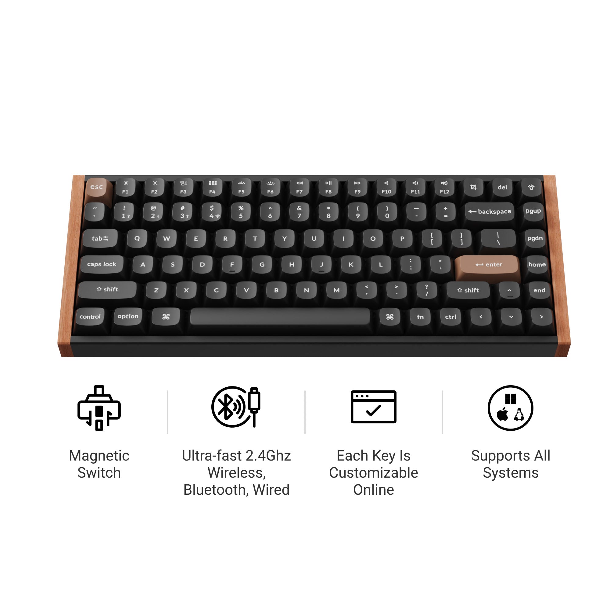 Keychron K2 HE Wireless Magnetic Switch Custom Keyboard – Keychron