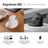 Keychron M5 Wireless Ergonomic Mouse