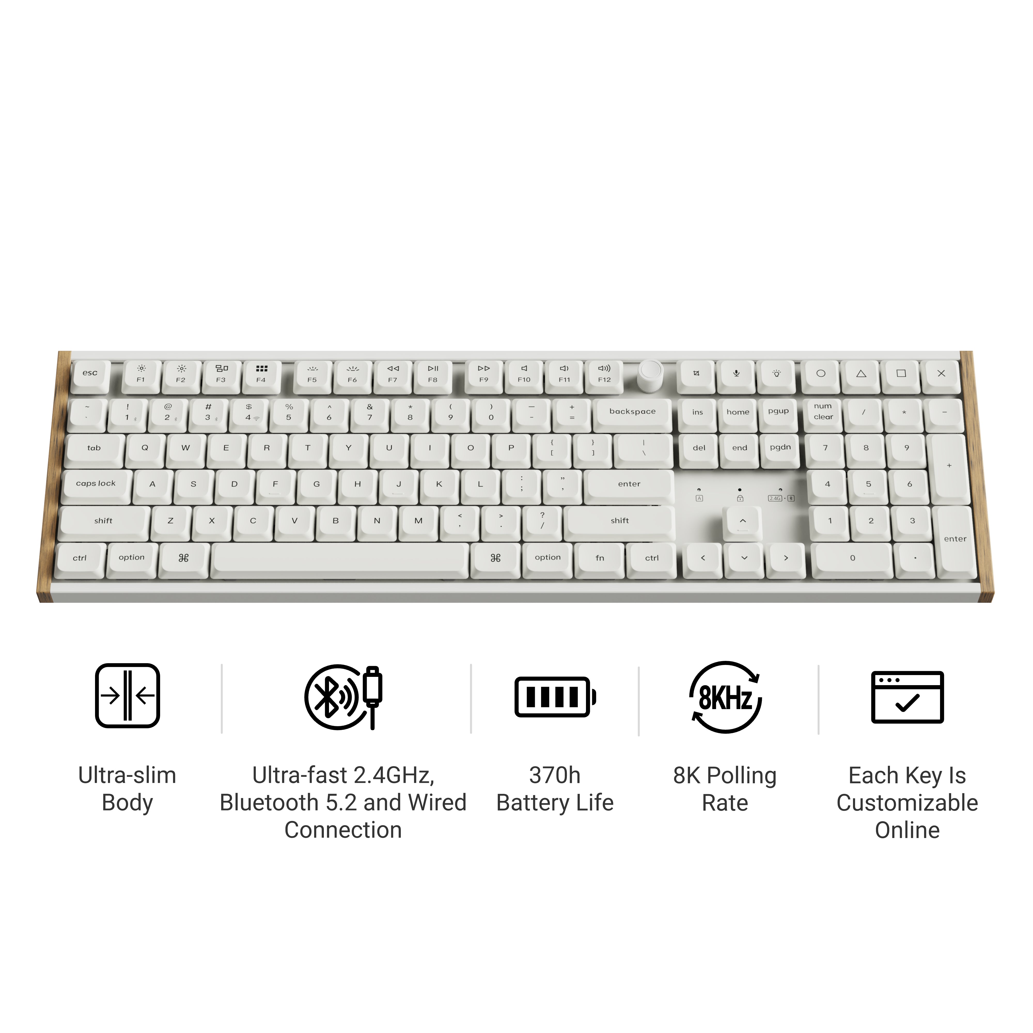 Keychron K5 Ultra 8K Wireless Custom Mechanical Keyboard