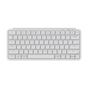 Keychron B1 Pro Ultra Slim Wireless Keyboard 75 Percent Layout for Mac Windows and Android Ivory White