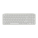 Keychron B2 Pro Ultra Slim Wireless Keyboard 96 Percent Layout for Mac Windows and Android Ivory White
