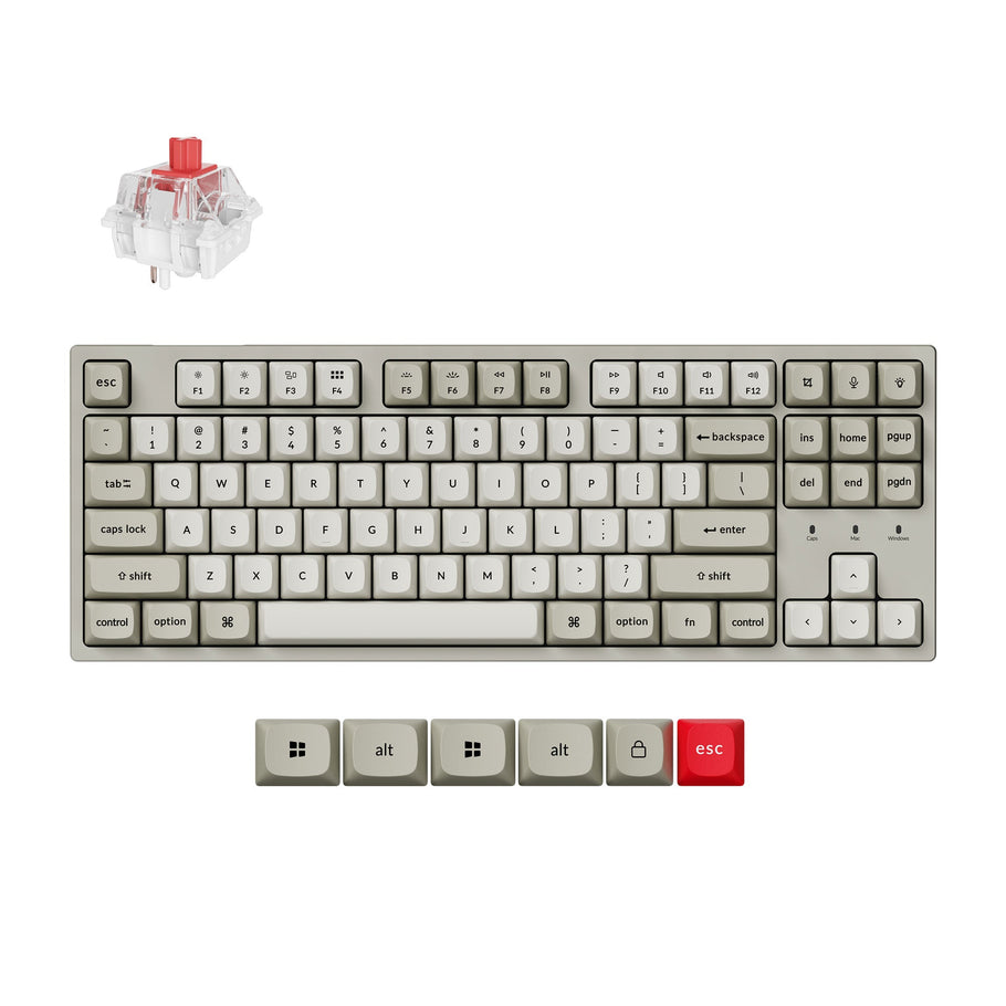 Keychron C1 Pro 8K QMK Wired Custom Mechanical Keyboard – Keychron ...