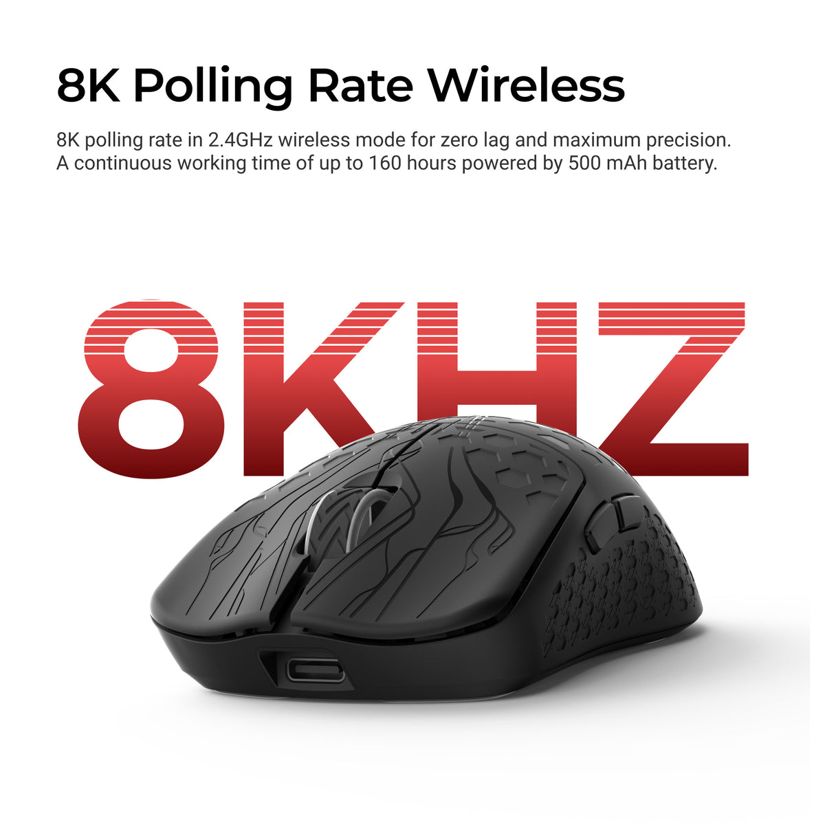 Keychron G5 HE 8K PixArt 3955 Wireless Mouse