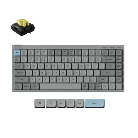 Keychron J9 Wireless Hot-swappable RGB Backlight Banana Switch - Gray