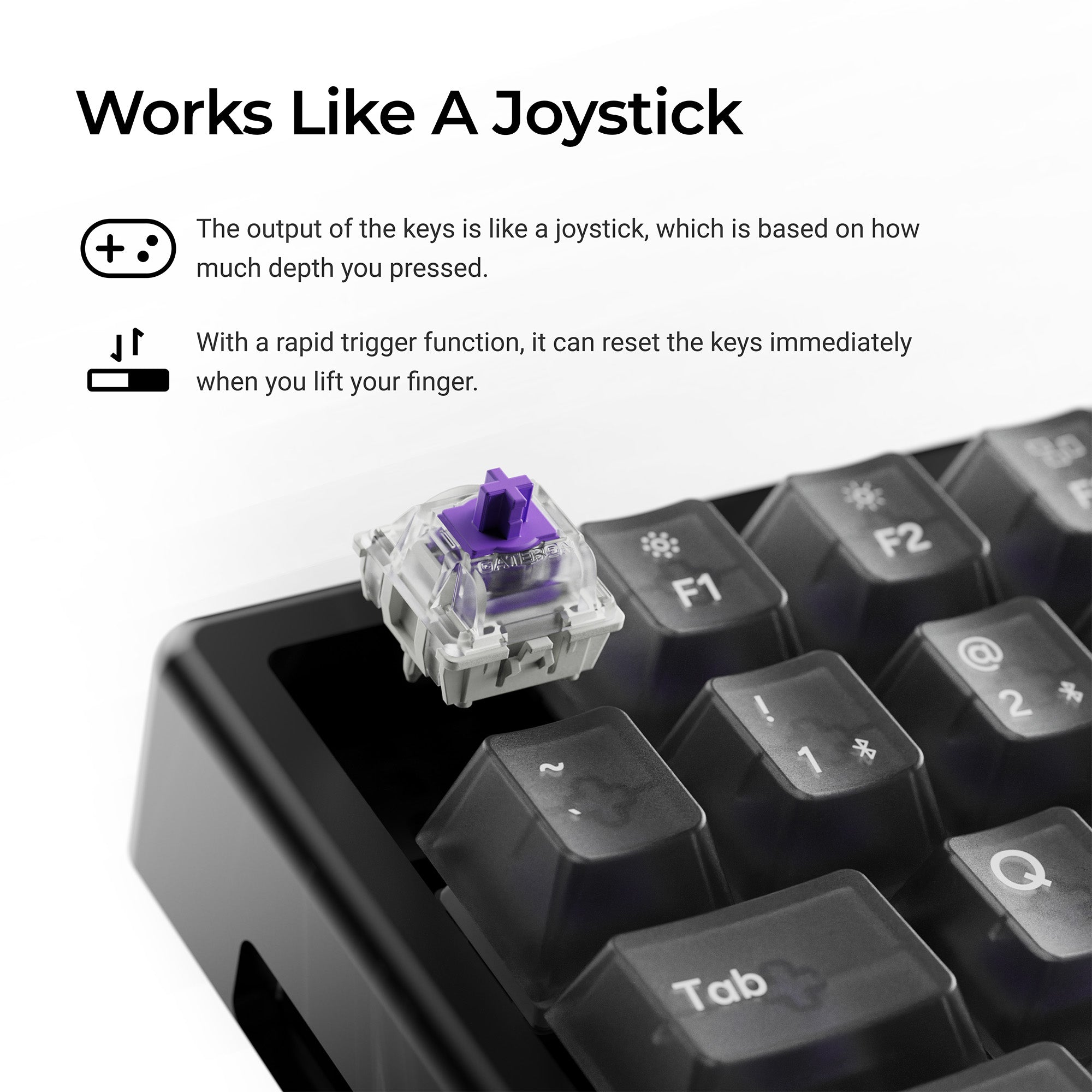 Keychron K2 HE Wireless Magnetic Switch Custom Keyboard - Resin