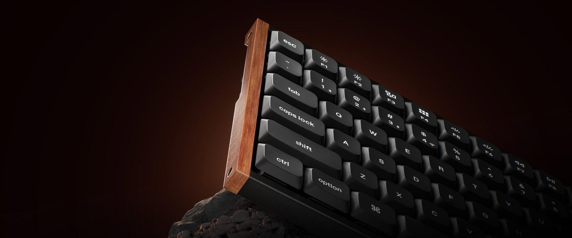 Natural wood and precision metal frame