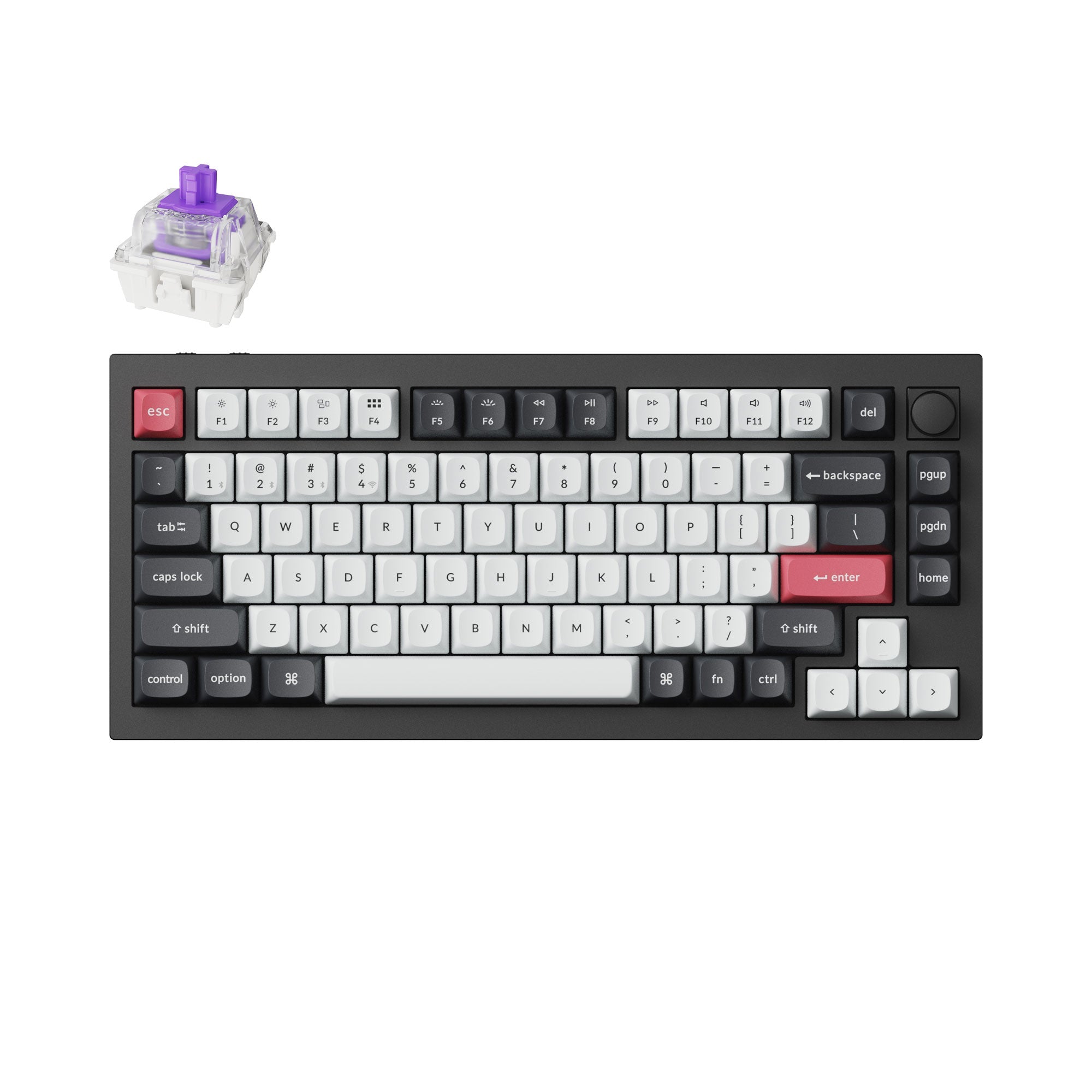 キーボード Keychron Q3 HE Shell White Keychron Q3 HE TKL Aluminum Hotswap Wireless Keyboard