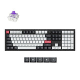 Keychron Q6 HE QMK Wireless Custom Keyboard Full Aluminum Carbon Black Frame Double Rail Magnetic Nebula Switch