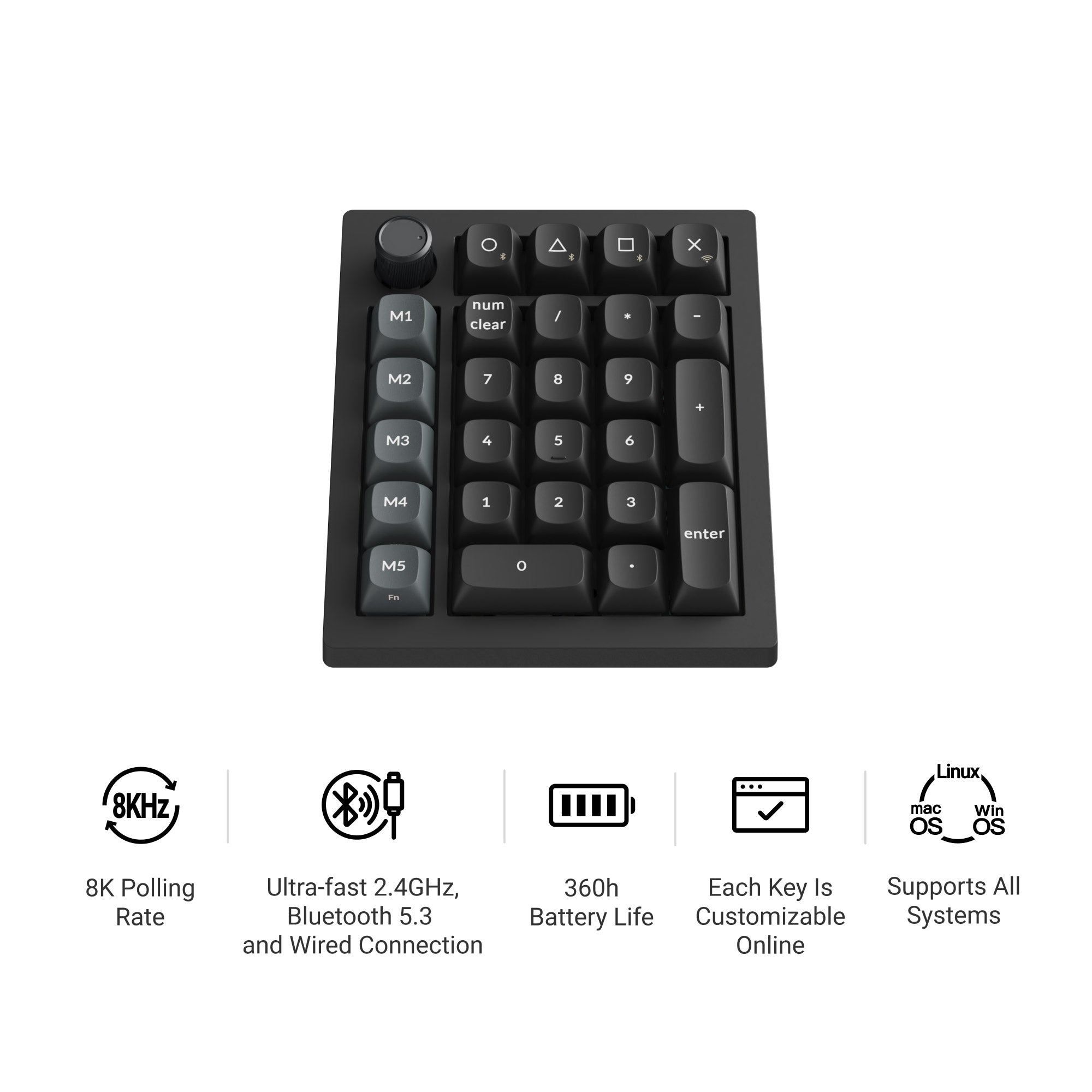Keychron V0 Ultra 8K Wireless Custom Number Pad – Keychron Australia