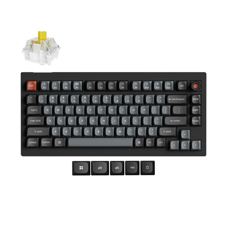 Keychron V1 8K QMK Wired Custom Mechanical Keyboard Keychron Super Switch Banana