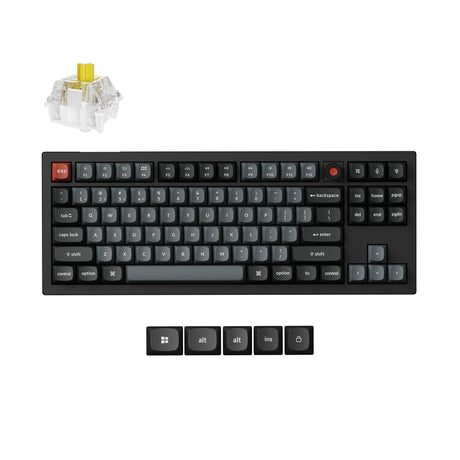 Keychron V3 8K Wired Hot-swappable RGB Backlight Banana Switch - Black
