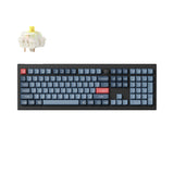 Keychron V6 Max QMK/VIA Wireless Custom Mechanical Keyboard full-size Layout Fully Assembled Knob for Mac Windows Linux Gateron Jupiter Banana