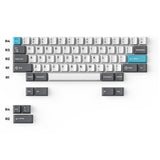 Keychron double-shot PBT Cherry full set keycap set grey white and blue HHKB layout ANSI