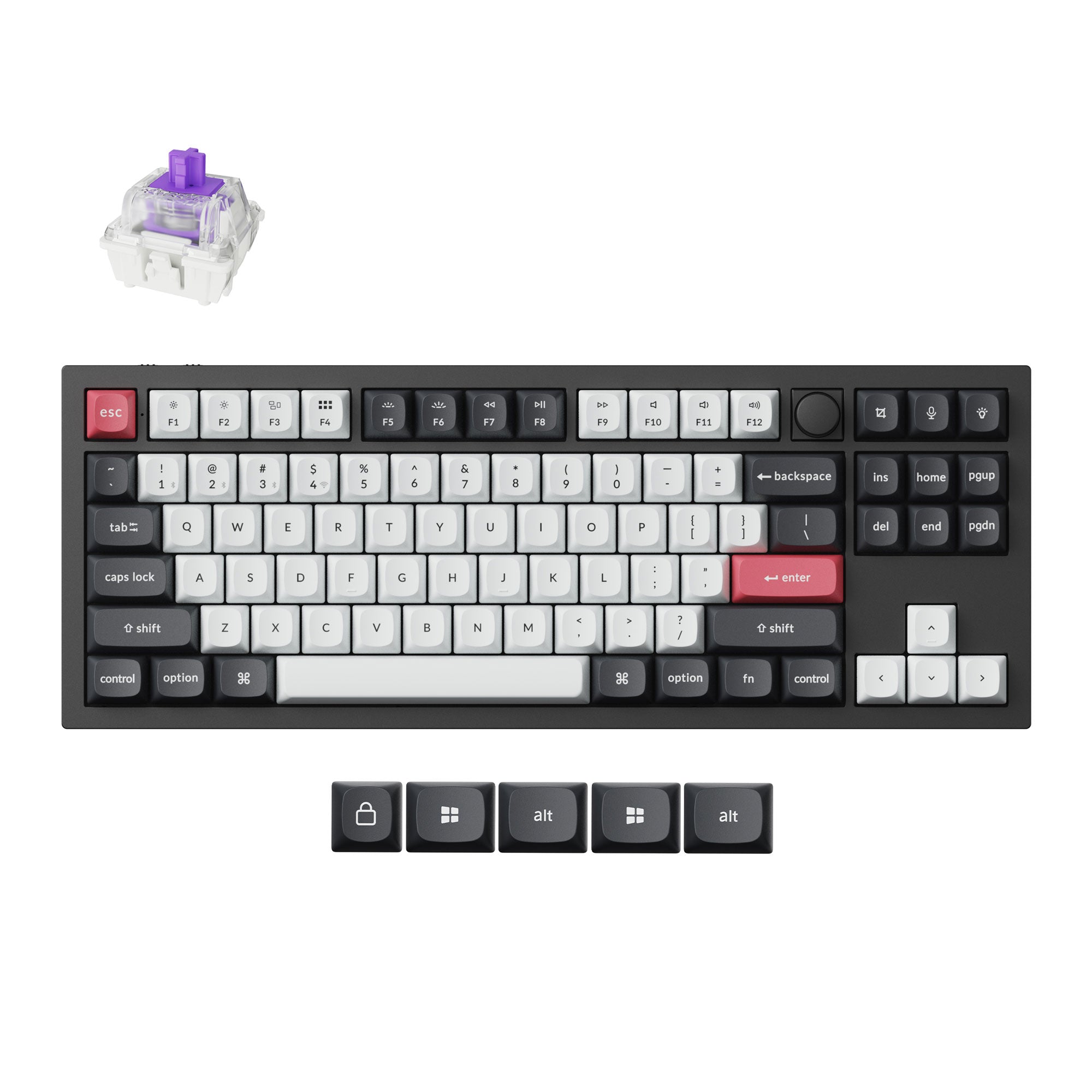 キーボード Keychron Q3 HE Shell White Keychron Q3 HE QMK Wireless Magnetic Switch Keyboard with