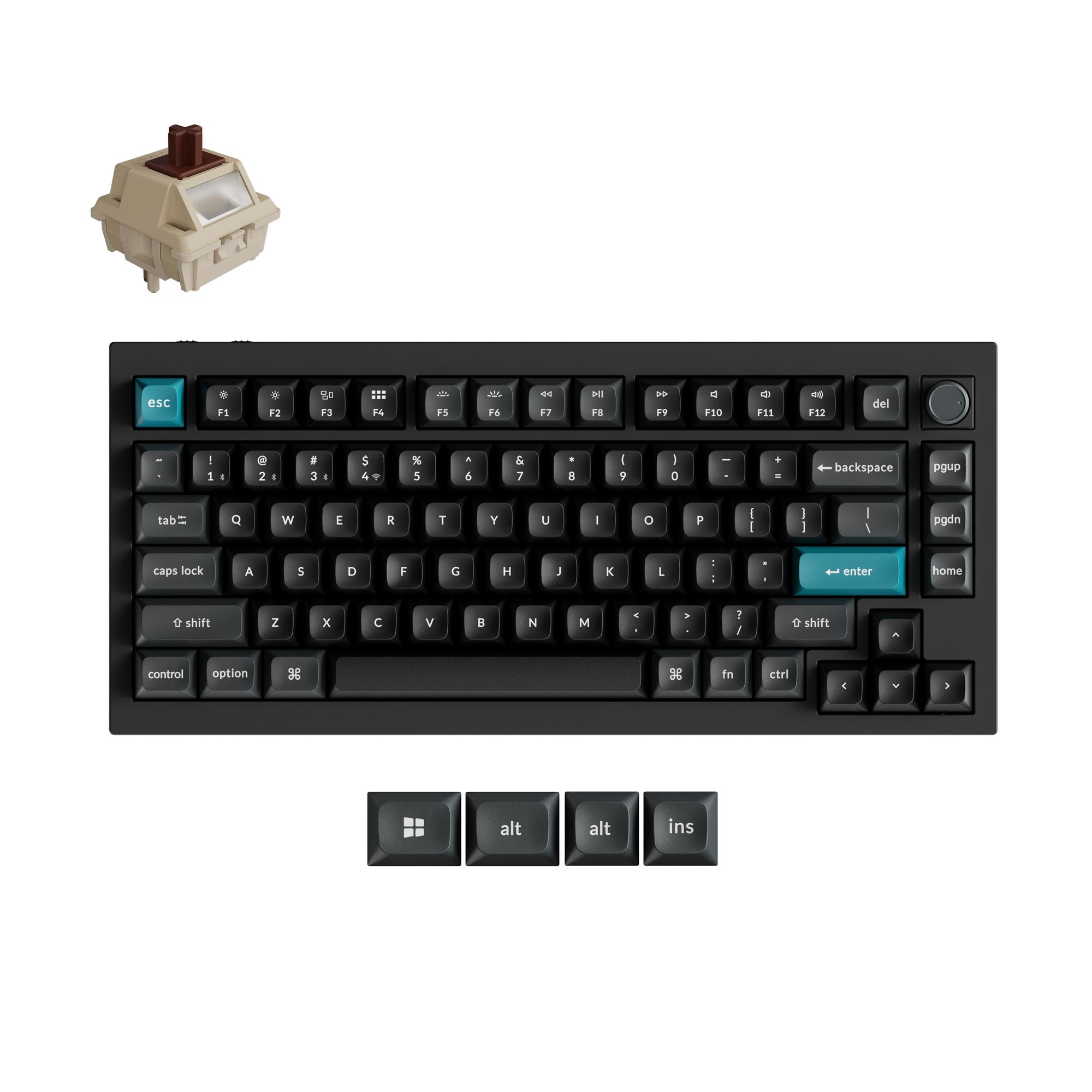 キーボード Keychron Q1 Ultra 8K 75% Keychron Q1 Ultra 8K Wireless Custom Mechanical Keyboard