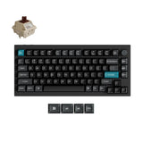 Q1 Ultra 8K Wireless Hot-swappable RGB Backlight Brown Switch - Black