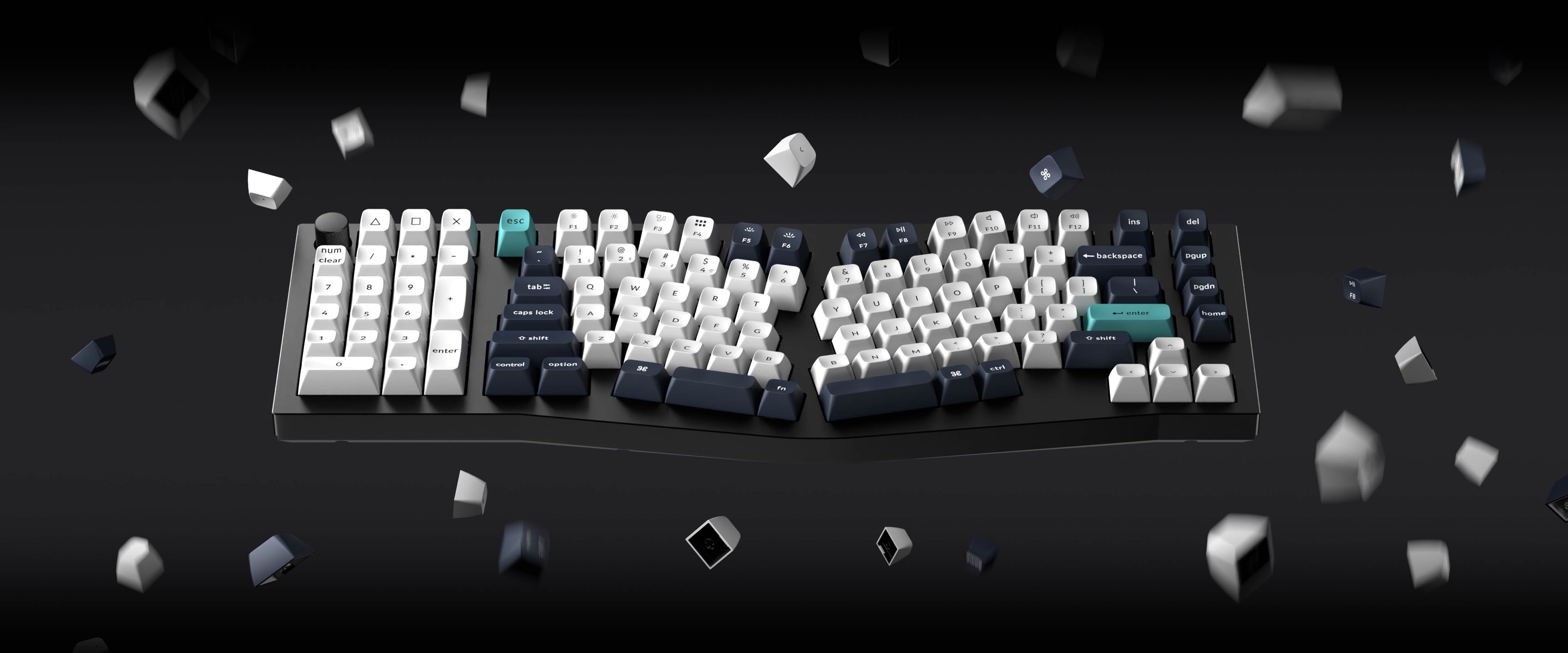 Keychron Q14 Pro（アリスレイアウト・US配列） カーボンブラック Keychron Q14 Pro (Alice Layout) QMK/VIA Wireless Custom Mechanical Key