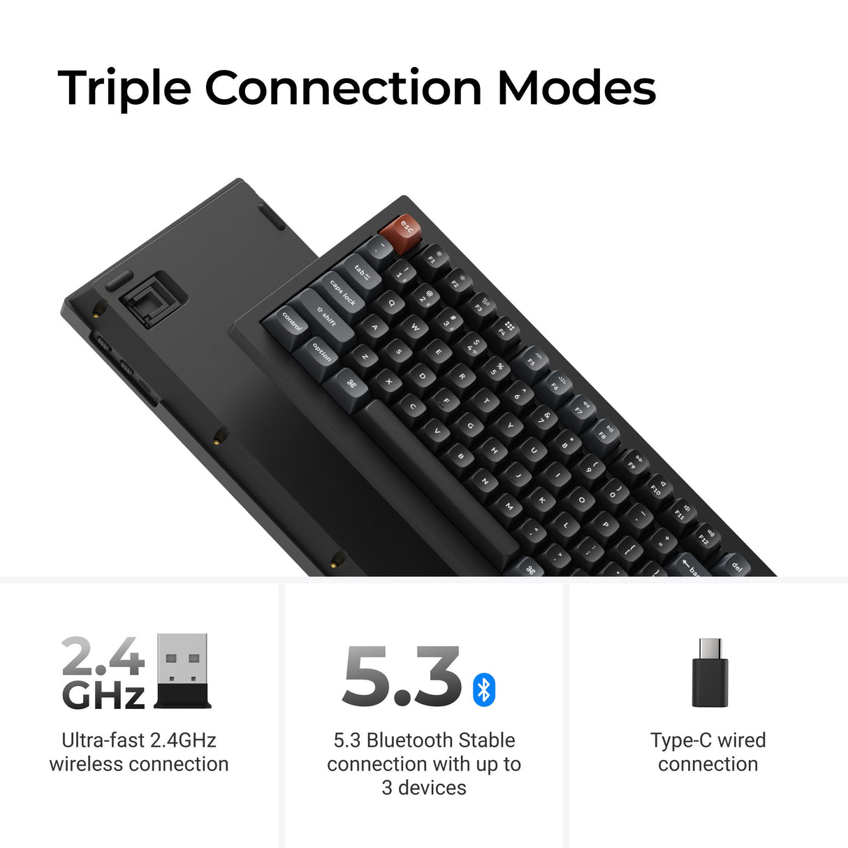 Keychron V1 Ultra 8K Triple Connection Modes