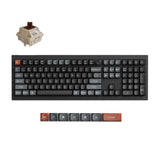 Keychron V6 Ultra 8K Wireless Hot-swappable RGB Backlight Brown Switch - Black