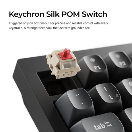 Keychron V6 Ultra 8K Wireless Custom Mechanical Keyboard Keychron Silk POM Switch