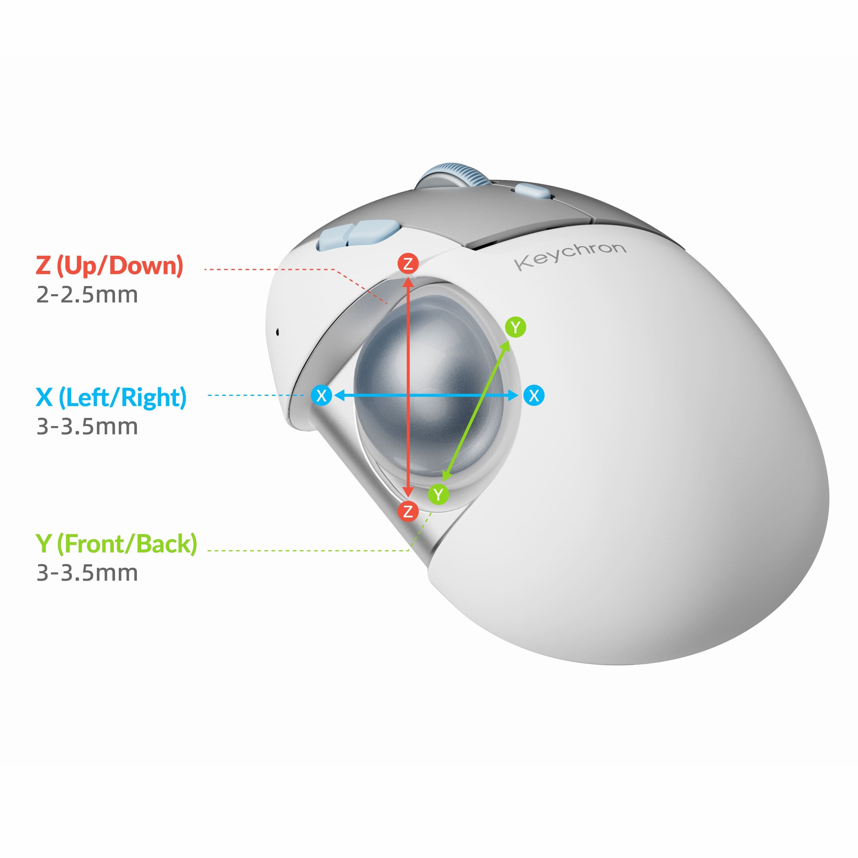 (Pre-Order) Keychorn T1 HE PixArt 3212 Wireless Adjustable Trackball Mouse