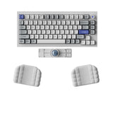 Keychron Nape Pro Dedicated Palm Rest in White used beside a keyboard