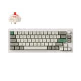 Keychron Q2 Max QMK VIA Wireless Custom Mechanical Keyboard 65% Layout Aluminum White Fully Assembled Knob for Mac Windows Linux Gateron Jupiter Red