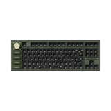 Keychron Q3 Pro QMK/VIA wireless custom mechanical keyboard tenkeyless layout full aluminum special edition green frame for Mac Windows Linux RGB hot-swappable barebone knob ISO