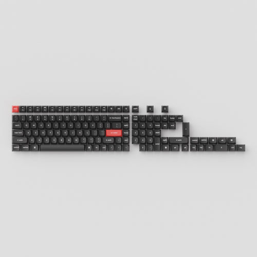 Keychron Double Shot PBT OSA Full Set Keycap Set Dark Black for Q1, Q2, Q3, Q4, Q5, Q6, Q7, Q8, K2, K4, K6, K8, K10, K12, K14, C1, and C2